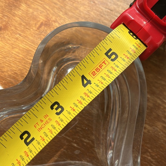 Crate & Barrel Glass Heart-shaped Dish - new - Picture 5 of 9